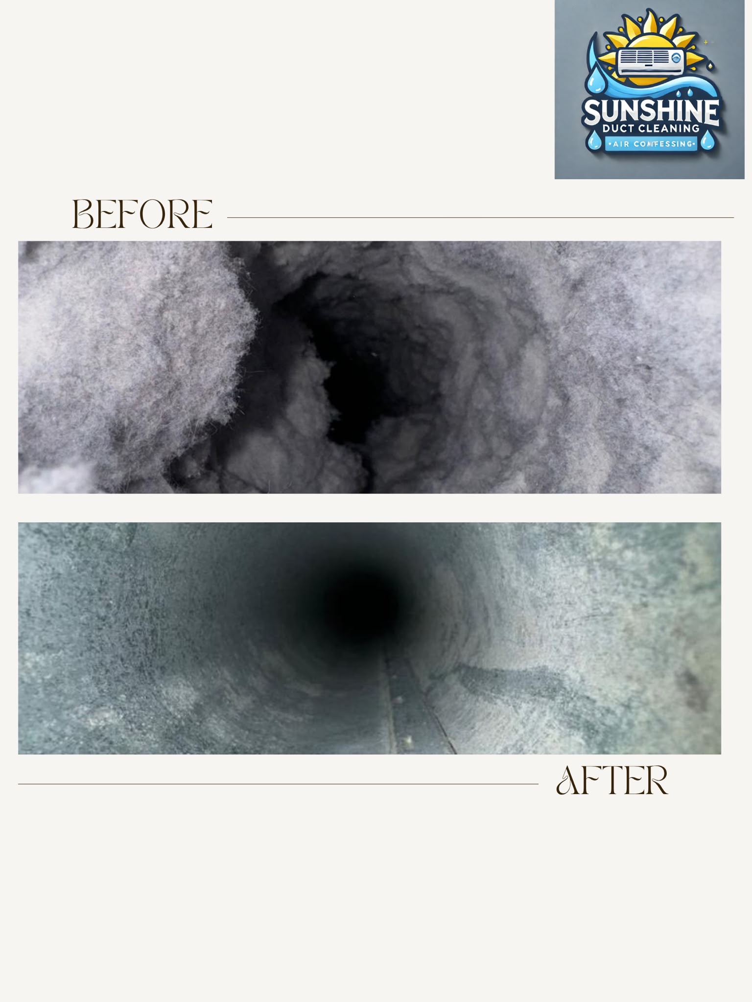 Dryer vent cleaning before and after in Seminole FL